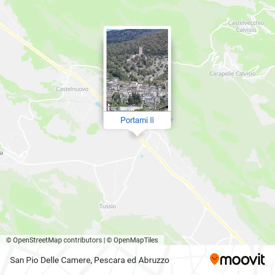 Mappa San Pio Delle Camere