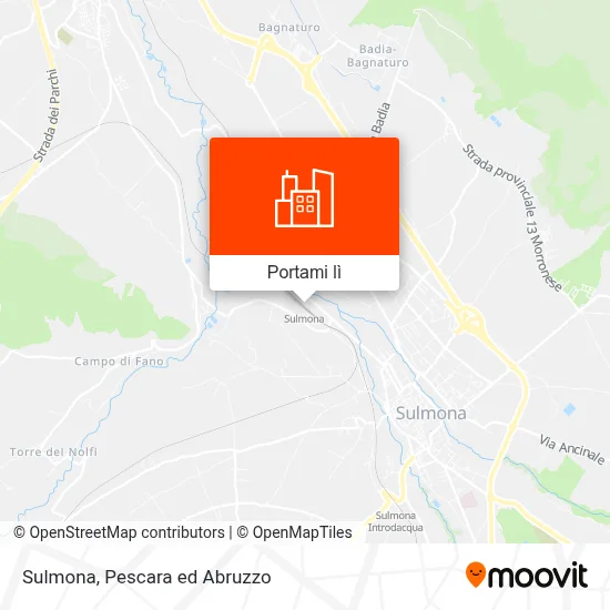 Mappa Sulmona