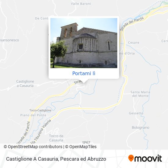 Mappa Castiglione A Casauria
