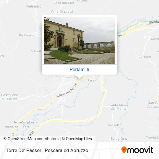 Mappa Torre De' Passeri