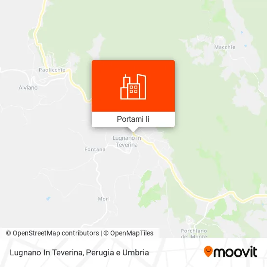 Mappa Lugnano In Teverina
