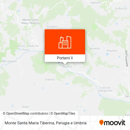 Mappa Monte Santa Maria Tiberina