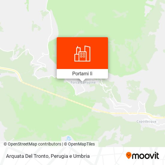 Mappa Arquata Del Tronto
