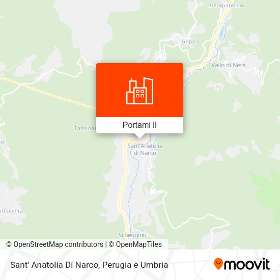 Mappa Sant' Anatolia Di Narco