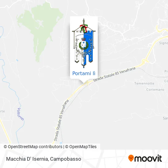 Mappa Macchia D' Isernia