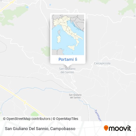 Mappa San Giuliano Del Sannio