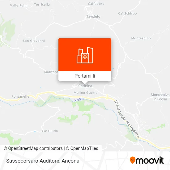 Mappa Sassocorvaro Auditore