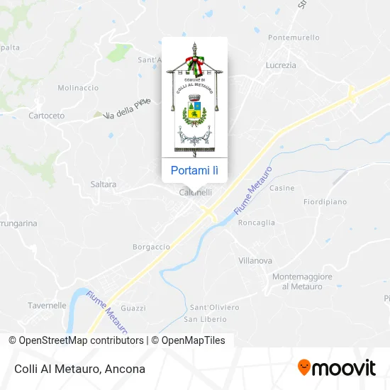 Mappa Colli Al Metauro