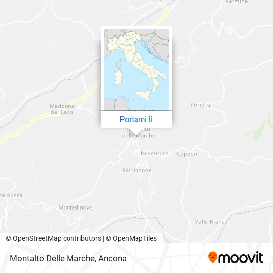 Mappa Montalto Delle Marche