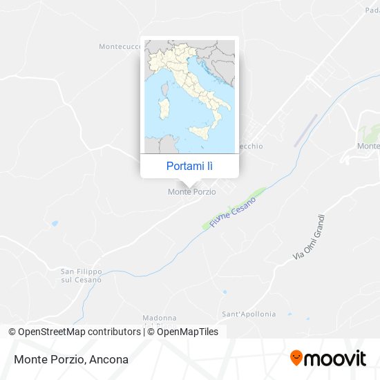 Mappa Monte Porzio