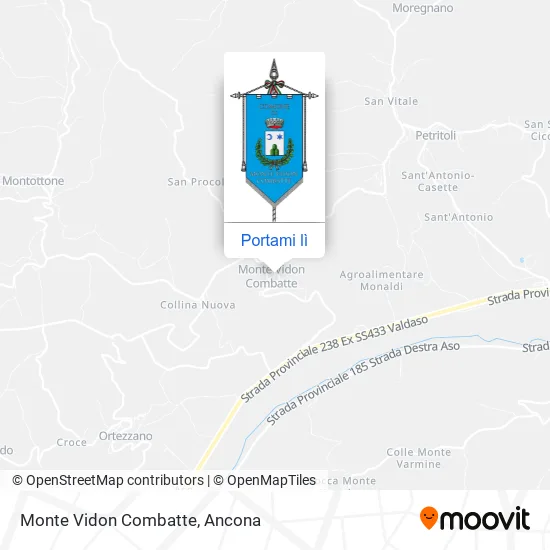 Mappa Monte Vidon Combatte