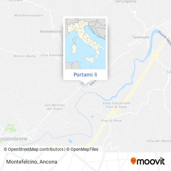 Mappa Montefelcino