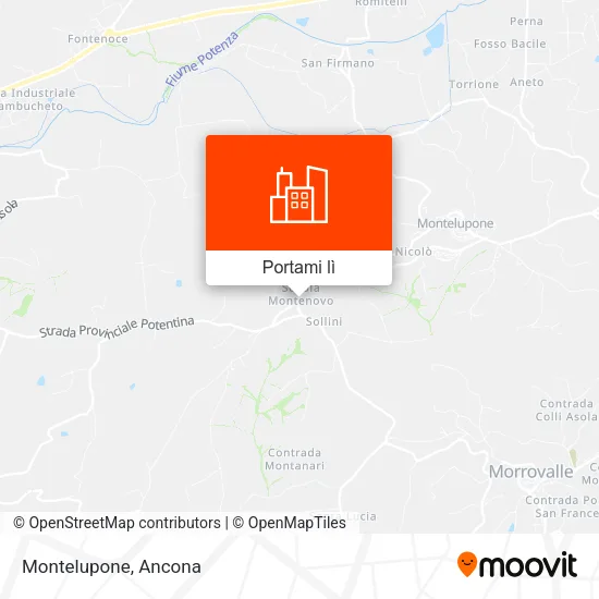 Mappa Montelupone