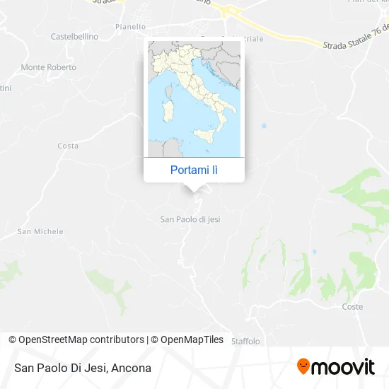 Mappa San Paolo Di Jesi
