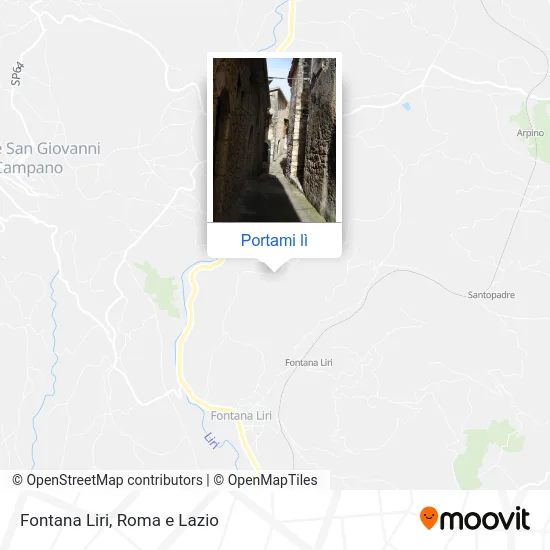 Mappa Fontana Liri