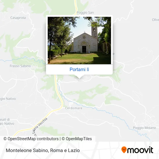 Mappa Monteleone Sabino