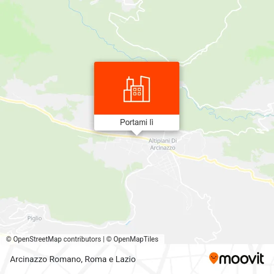 Mappa Arcinazzo Romano
