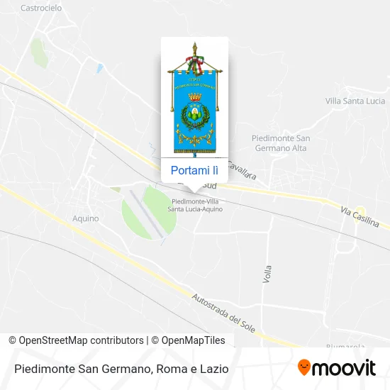 Mappa Piedimonte San Germano