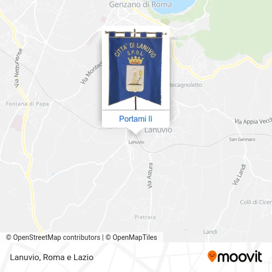 Mappa Lanuvio