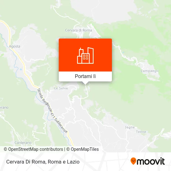 Mappa Cervara Di Roma