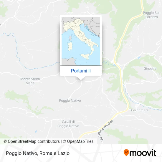 Mappa Poggio Nativo