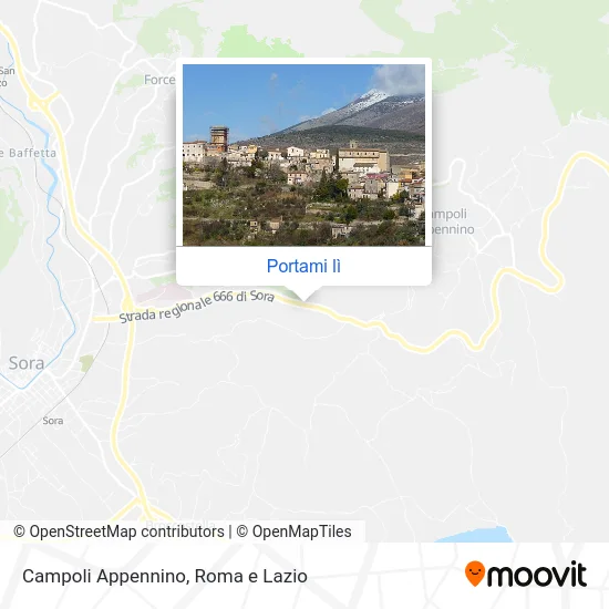 Mappa Campoli Appennino