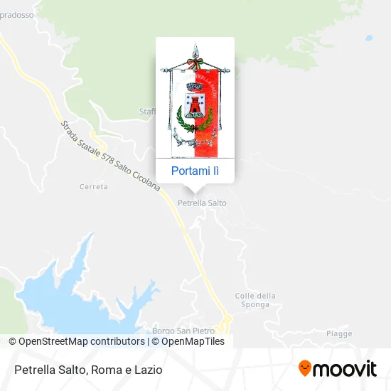 Mappa Petrella Salto