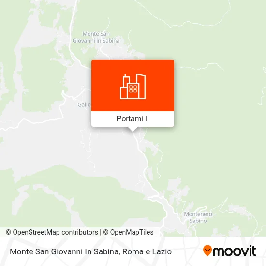 Mappa Monte San Giovanni In Sabina