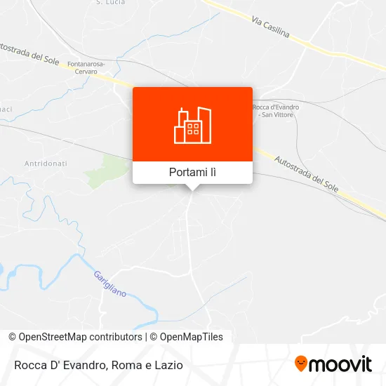 Mappa Rocca D' Evandro