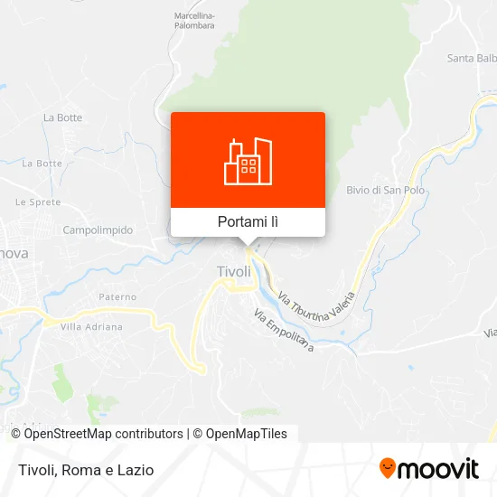 Mappa Tivoli