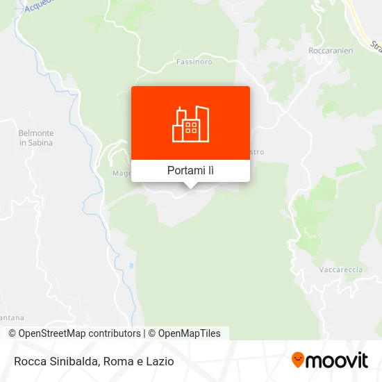 Mappa Rocca Sinibalda