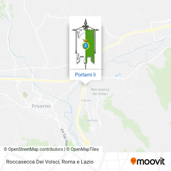 Mappa Roccasecca Dei Volsci