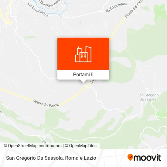 Mappa San Gregorio Da Sassola