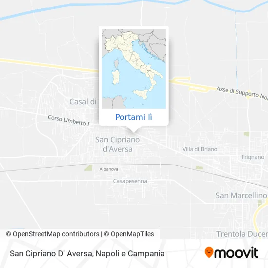 Mappa San Cipriano D' Aversa