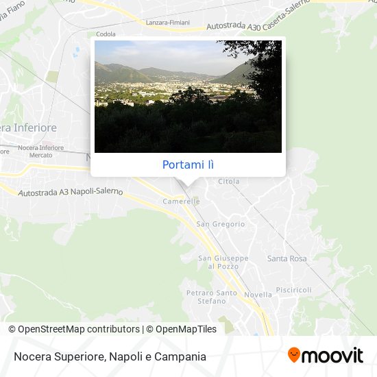 Mappa Nocera Superiore