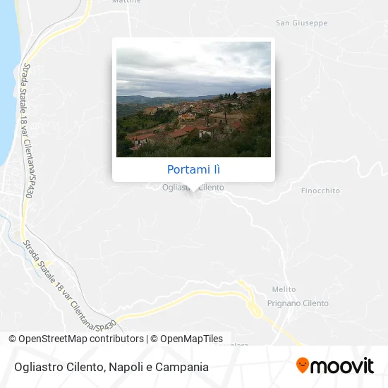 Mappa Ogliastro Cilento