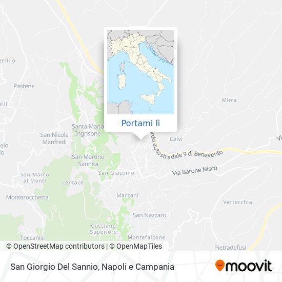 Mappa San Giorgio Del Sannio