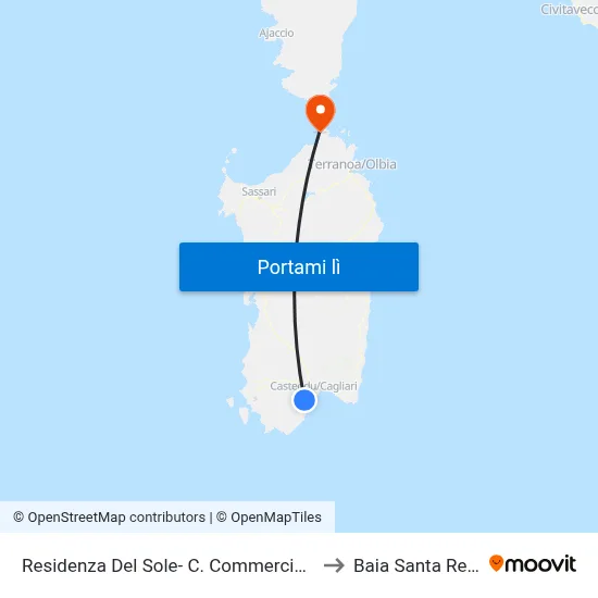 Residenza Del Sole- C. Commerciale I Gabbiani to Baia Santa Reparata map