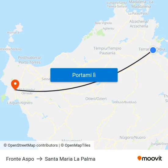 Fronte Aspo to Santa Maria La Palma map