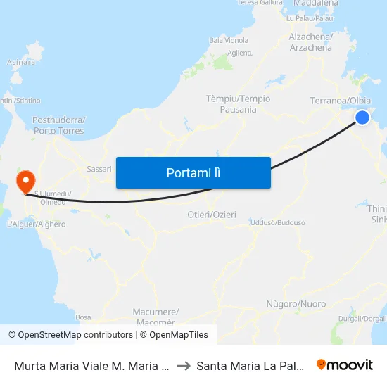 Murta Maria Viale M. Maria 85 to Santa Maria La Palma map