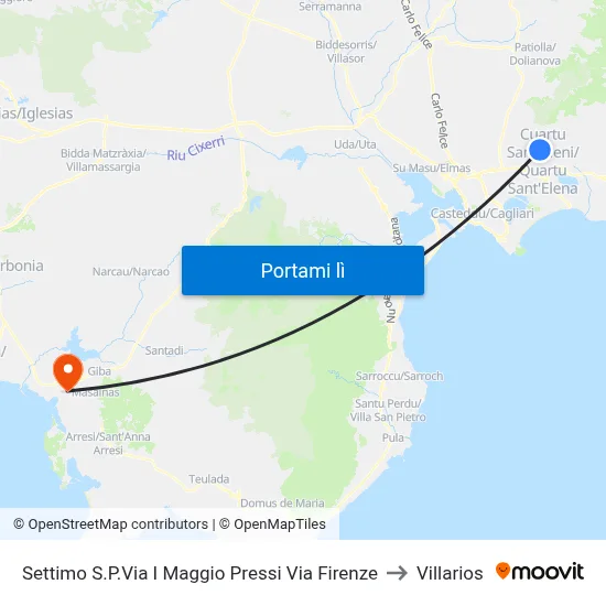 Settimo S.P.Via I Maggio Pressi Via Firenze to Villarios map
