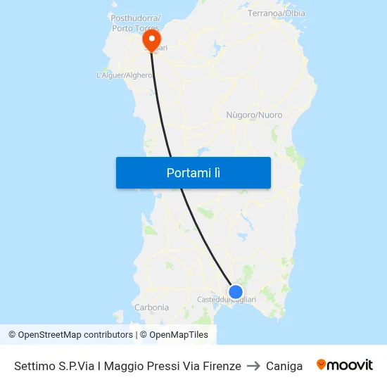 Settimo S.P.Via I Maggio Pressi Via Firenze to Caniga map
