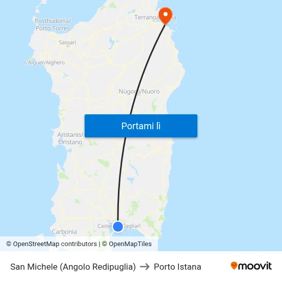 San Michele (Angolo Redipuglia) to Porto Istana map