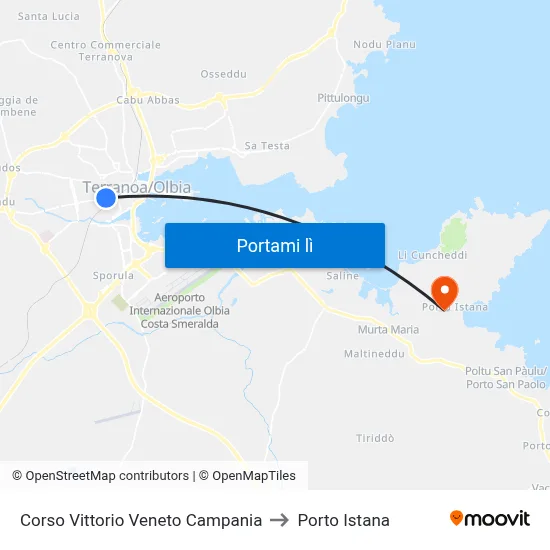 Corso Vittorio Veneto Campania to Porto Istana map