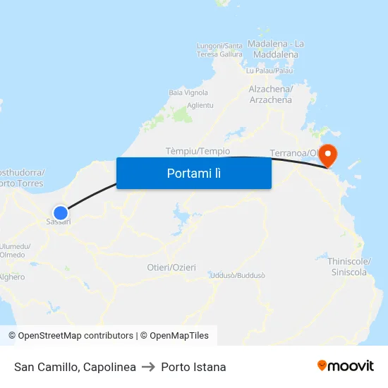 San Camillo, Capolinea to Porto Istana map