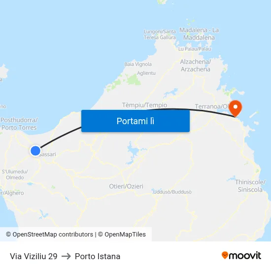Via Viziliu 29 to Porto Istana map