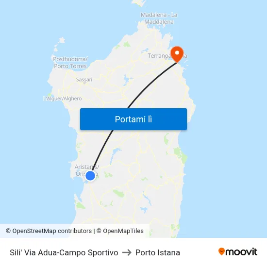 Sili' Via Adua-Campo Sportivo to Porto Istana map