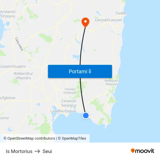 Is Mortorius to Seui map