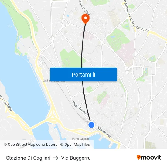 Stazione Di Cagliari to Via Buggerru map