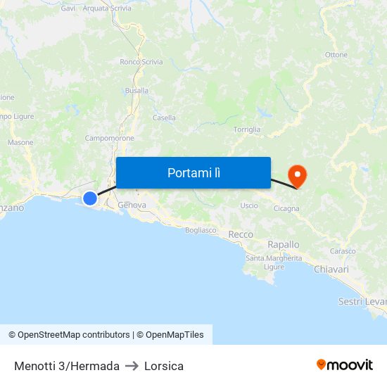 Menotti 3/Hermada to Lorsica map